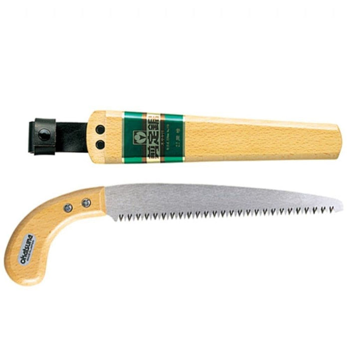 Okatsune 110 Pruning Saw with Wooden Sheath - High-Quality Garden Tool