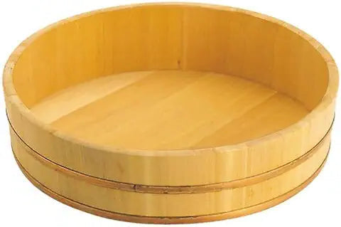 Japanese Priority Ebm 33cm Sawara Cypress Hangiri – Wooden Sushi Rice Mixing Bowl