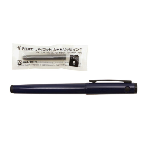 Pilot Lightive Medium/M Stylish Navy Fountain Pen with Lightweight Body-Kiichin - The #1 Place for Japanese Goods in Your Hand!