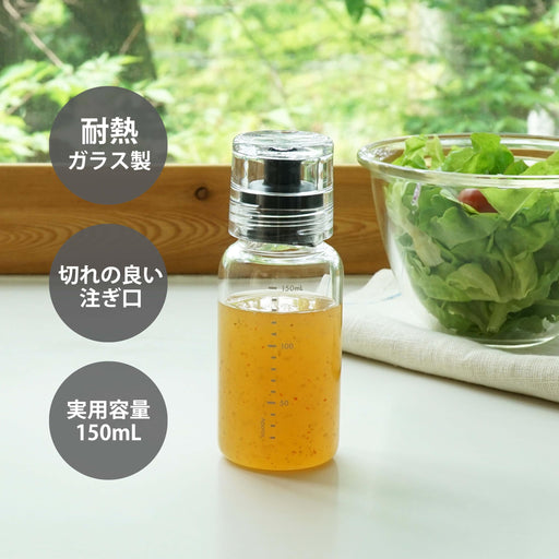 Hario Dressing Bottle Slim 150ml Black Safe for Boiling Water Usage-Kiichin - The #1 Place for Japanese Goods in Your Hand!