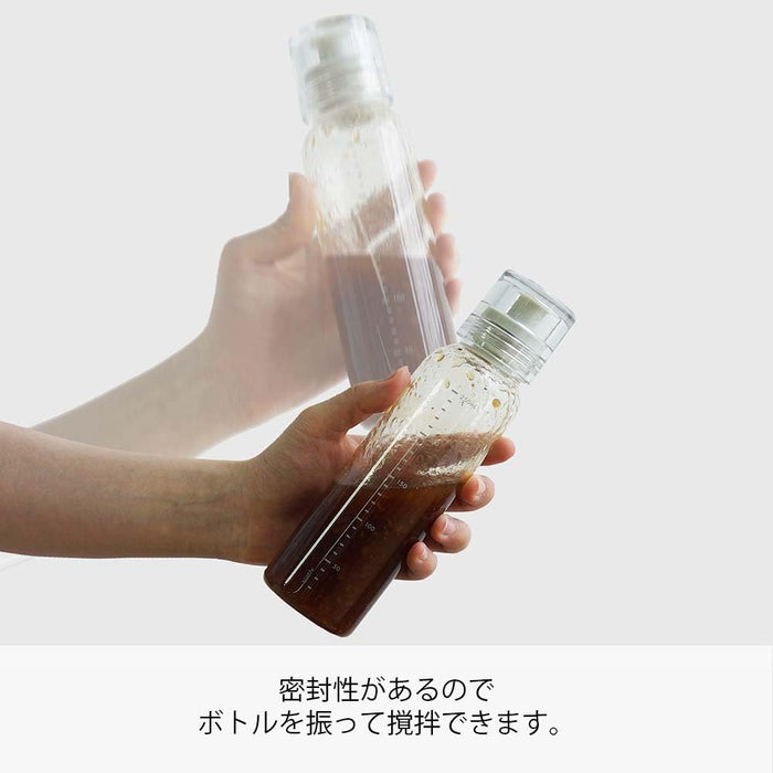 Hario Dressing Bottle Slim 250ml Pale Gray Boiling Water Safe DBSN-250-PGR-Kiichin - The #1 Place for Japanese Goods in Your Hand!