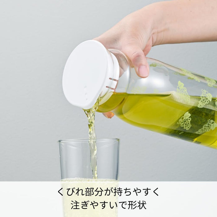 Hario Heat-Resistant Muscat Water Bottle 1200ml Transparent Glass Japan