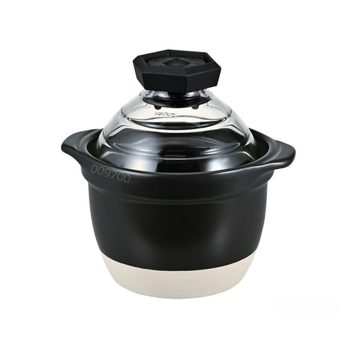 Hario Rice Cooker with Glass Lid 1-2 Cups Heat-Resistant Ceramic Japan-Kiichin - The #1 Place for Japanese Goods in Your Hand!
