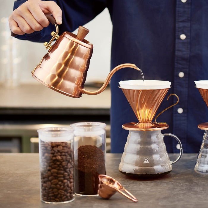 Hario V60 Drip Kettle Buono 700ml Copper Direct Heat Safe Made in Japan-Kiichin - The #1 Place for Japanese Goods in Your Hand!