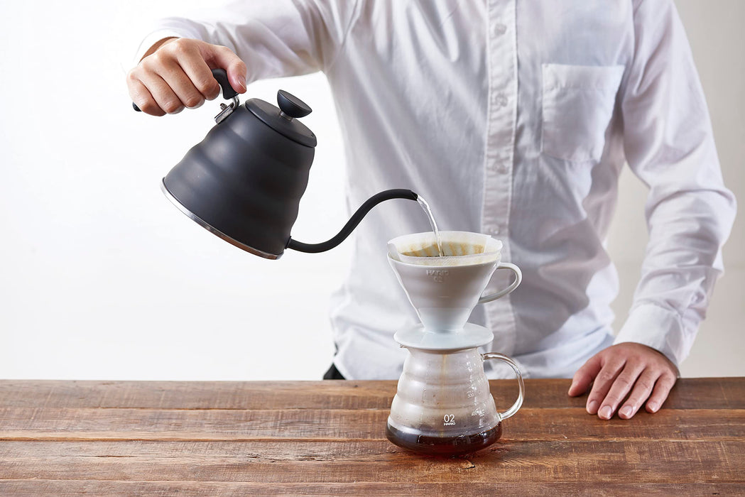 Hario V60 Drip Kettle Buono Matte Black 800Ml Flame/IH Safe Made in Japan-Kiichin - The #1 Place for Japanese Goods in Your Hand!