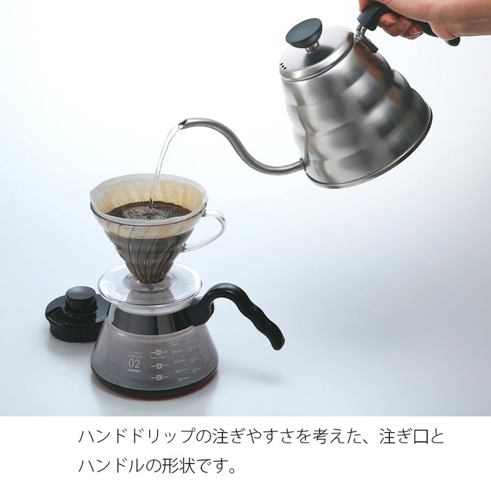 Hario V60 Drip Kettle Vono 500ml Direct Heat Compatible Hairline Silver-Kiichin - The #1 Place for Japanese Goods in Your Hand!