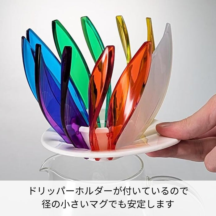 Hario V60 Suiren 02 Coffee Dripper Rainbow Colorful 1-4 Cups-Kiichin - The #1 Place for Japanese Goods in Your Hand!