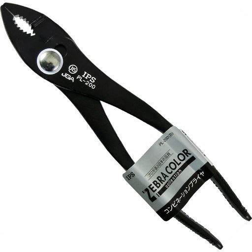Igarashi Plyer PL-200 Ips Combination Pliers Black Zebra Color-Kiichin - The #1 Place for Japanese Goods in Your Hand!