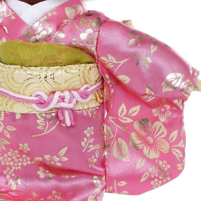 Sekiguchi Monchhichi Girl Plush Toy Furisode Style 20cm Height-Kiichin - The #1 Place for Japanese Goods in Your Hand!