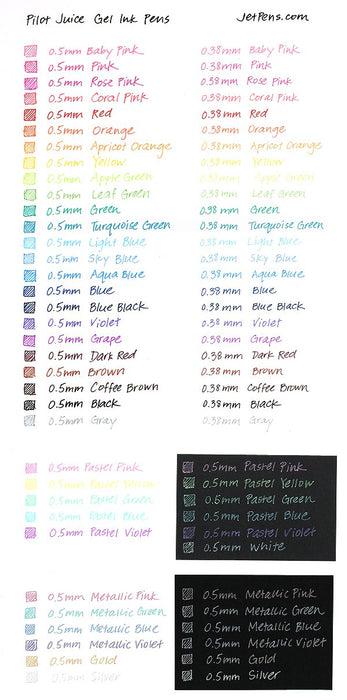 Pilot Juice Gel Ink Ballpoint Pen Precision 0.5mm Tip - Pilot Brand-Kiichin - The #1 Place for Japanese Goods in Your Hand!