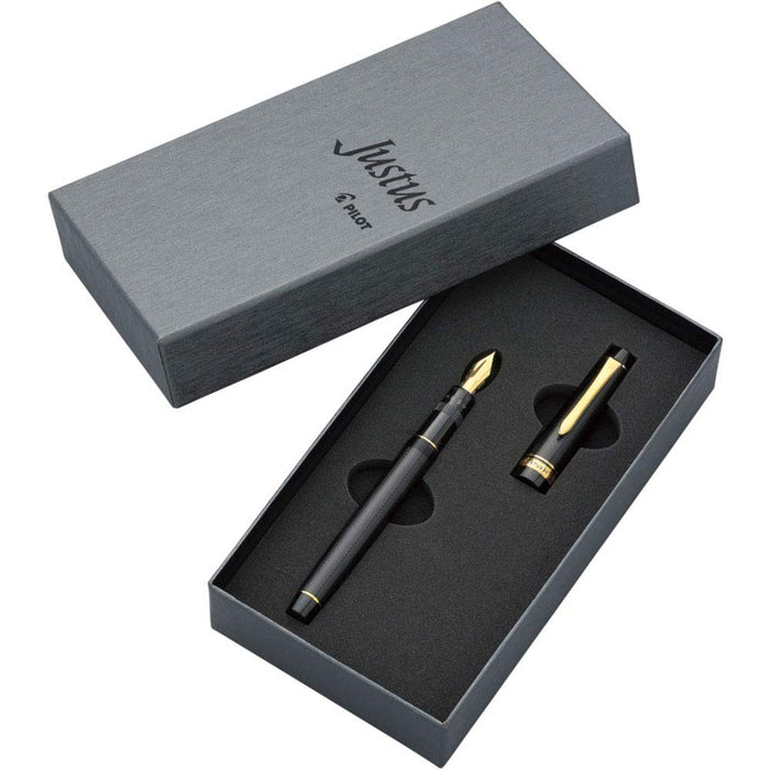 Pilot Justus 95 Medium Point Fountain Pen Net Black - FJ-3MR-NB-M-Kiichin - The #1 Place for Japanese Goods in Your Hand!