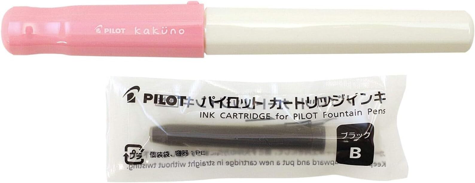 Pilot Kakuno EF Soft Pink Fountain Pen - Smooth Writing Instrument by Pilot-Kiichin - The #1 Place for Japanese Goods in Your Hand!
