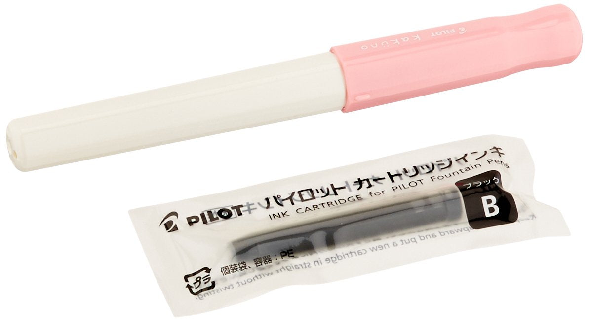Pilot Kakuno M Soft Pink Fountain Pen Sleek Design by Pilot-Kiichin - The #1 Place for Japanese Goods in Your Hand!