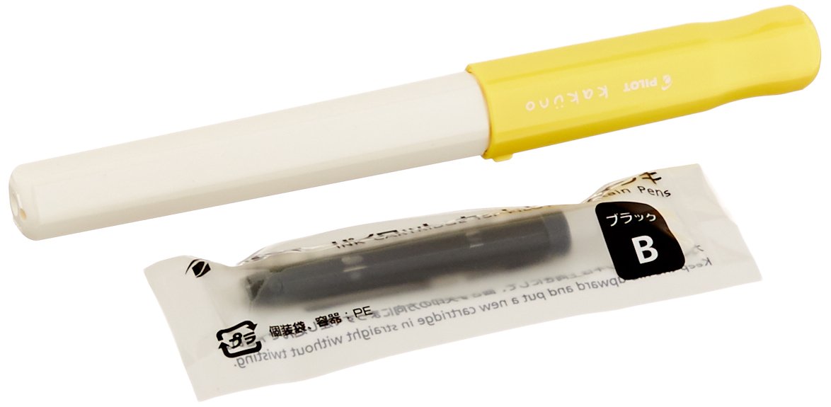 Pilot Kakuno M Soft Yellow Fountain Pen - Durable Elegant Writing FKA1SRSYM-Kiichin - The #1 Place for Japanese Goods in Your Hand!