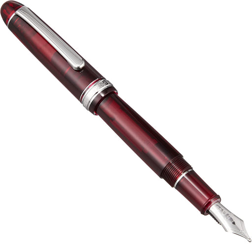 Platinum Pen #3776 Century Burgundy Fountain Pen with Extra Fine Font & Kanji Love Sticker-Kiichin - The #1 Place for Japanese Goods in Your Hand!