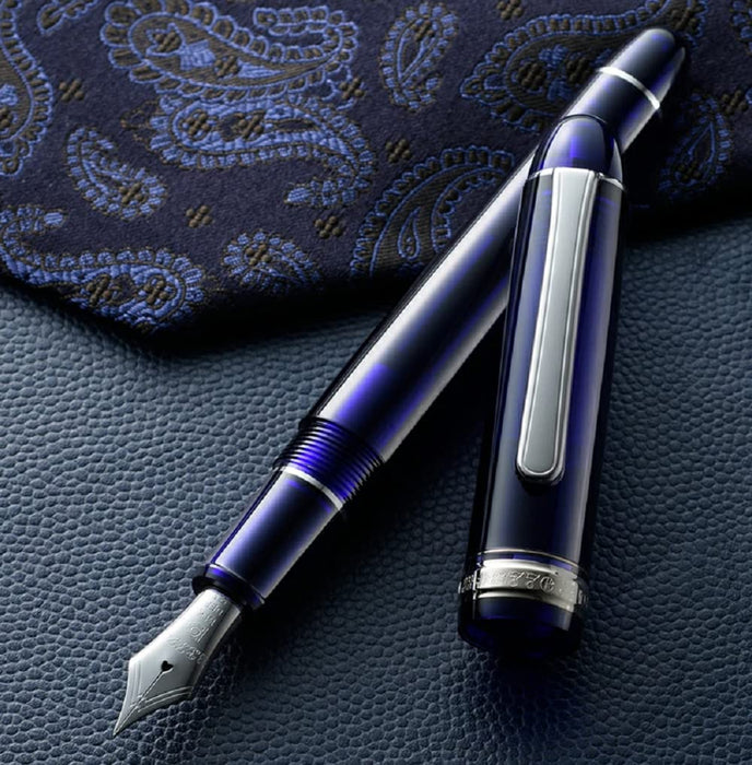 Platinum Pen #3776 Century Chart Blue Extra Fine Fountain Pen with Love Sticker-Kiichin - The #1 Place for Japanese Goods in Your Hand!