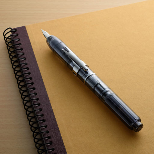 Platinum Curidas Extra Fine Knock Type Fountain Pen Graphite Smoke with Love Sticker-Kiichin - The #1 Place for Japanese Goods in Your Hand!