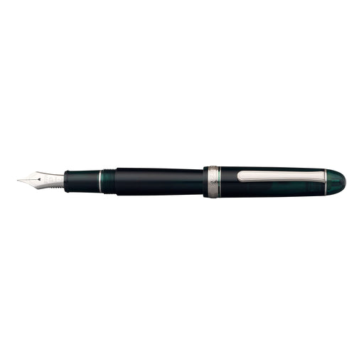 Platinum Fountain Pen - #3776 Century Rhodium Laurel Green Extra Fine #41-1-Kiichin - The #1 Place for Japanese Goods in Your Hand!
