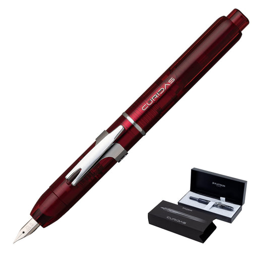 Platinum Curidas Grand Red Extra Fine Fountain Pen Pkn-7000#77-1-Kiichin - The #1 Place for Japanese Goods in Your Hand!