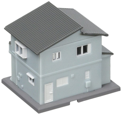 Rokuhan Two-Story House B Blue - Z Gauge Model-Kiichin - The #1 Place for Japanese Goods in Your Hand!