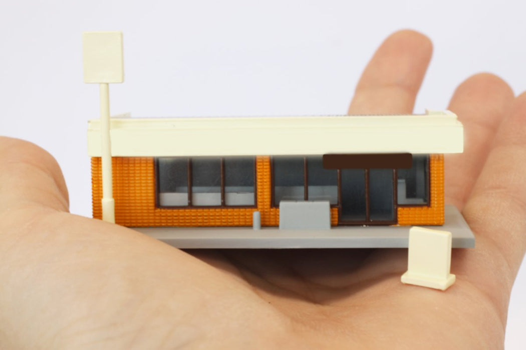 Rokuhan Z Gauge S049-1 Orange Convenience Store Model by Rokuhan-Kiichin - The #1 Place for Japanese Goods in Your Hand!