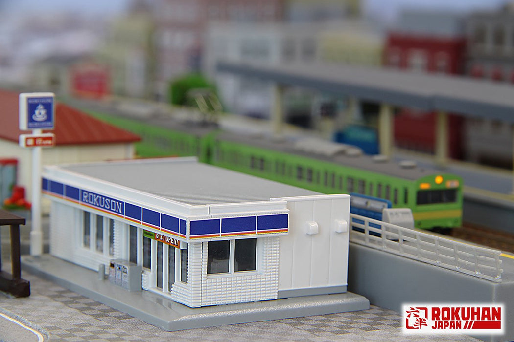 Rokuhan Z Gauge Convenience Store Model White Edition-Kiichin - The #1 Place for Japanese Goods in Your Hand!