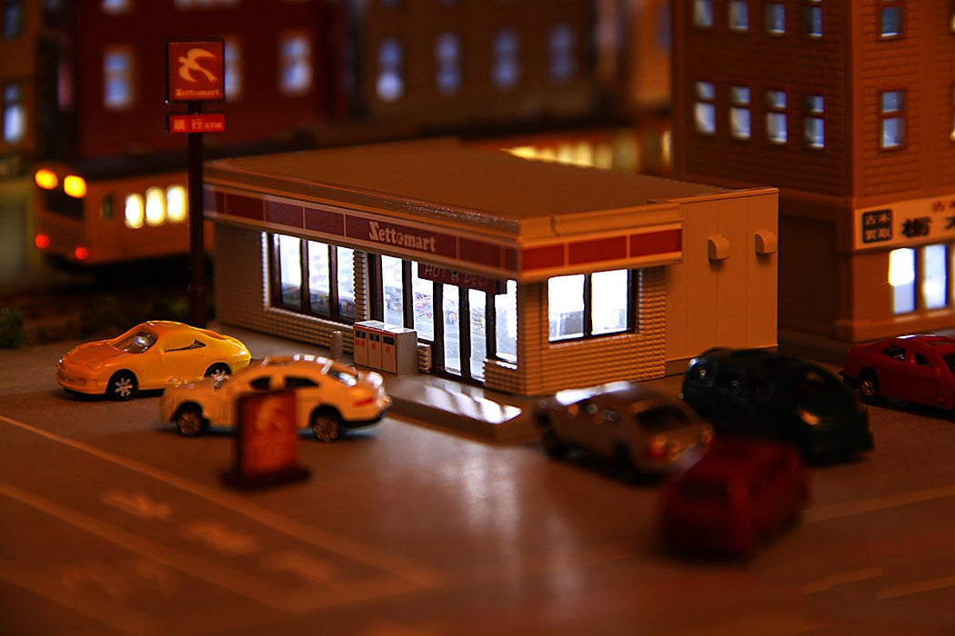Rokuhan Z Gauge Convenience Store Ash - Model Train Building Accessory-Kiichin - The #1 Place for Japanese Goods in Your Hand!