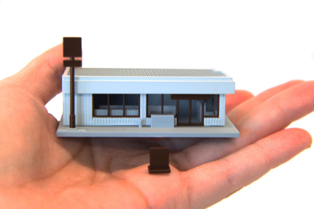 Rokuhan Z Gauge Convenience Store Ash - Model Train Building Accessory-Kiichin - The #1 Place for Japanese Goods in Your Hand!