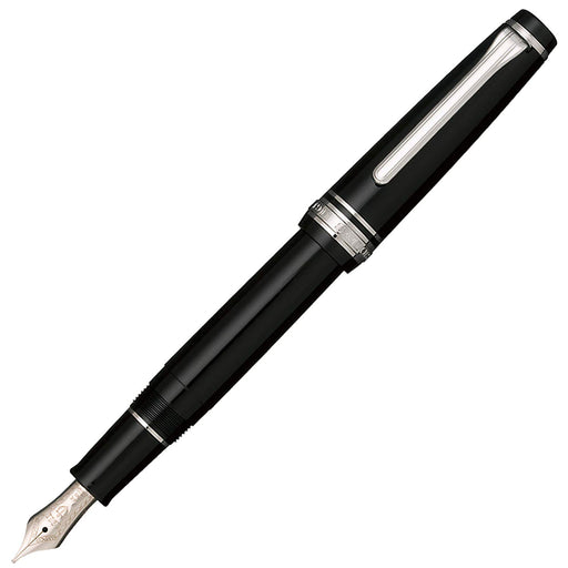 Sailor Professional Gear Slim Silver Black Fountain Pen Medium Point 11-1222-420-Kiichin - The #1 Place for Japanese Goods in Your Hand!