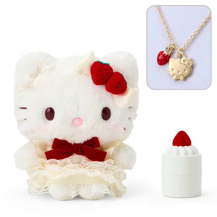 Sanrio Hello Kitty Plush Toy and Necklace Accessory Case Gift Set-Kiichin - The #1 Place for Japanese Goods in Your Hand!