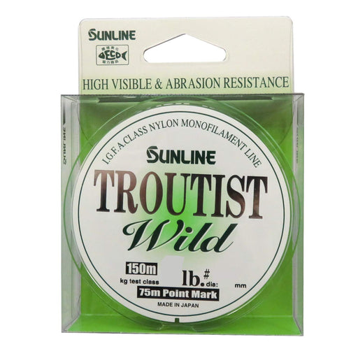 Sunline Troutist Wild 150M Nylon Line #3 12Lb Super Matte Green-Kiichin - The #1 Place for Japanese Goods in Your Hand!
