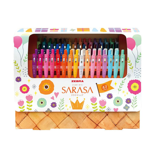 Zebra 20th Anniversary Sarasa Clip Gel Pen Set - 0.5mm 47 Colors-Kiichin - The #1 Place for Japanese Goods in Your Hand!