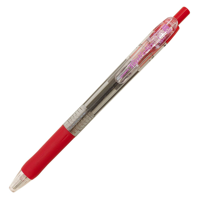 Zebra Knock-Type Tape Clip Ballpoint Pen 1.6mm Red Ink-Kiichin - The #1 Place for Japanese Goods in Your Hand!