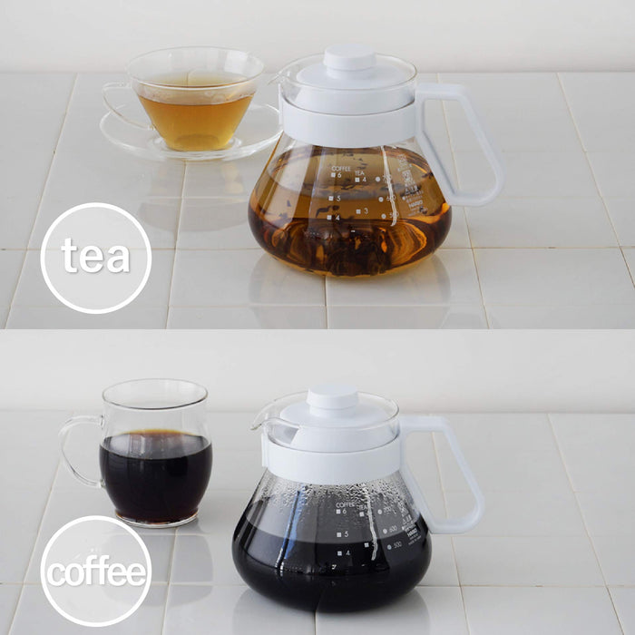 Hario CTS-80W-AZ 800ml Coffee & Tea Server White-Kiichin - The #1 Place for Japanese Goods in Your Hand!
