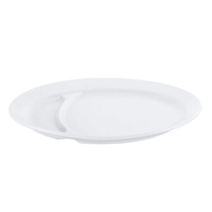 Ebm Japan Porcelain Divided Gyoza Plate 23Cm | Premium Quality Serving Dish-Kiichin - The #1 Place for Japanese Goods in Your Hand!