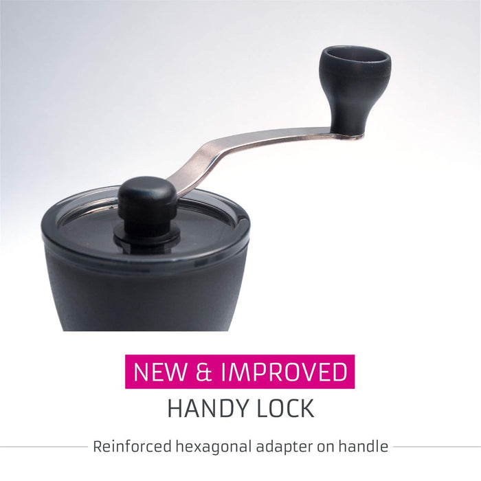 Hario Mini Slim Plus Black Ceramic Coffee Grinder - Japan's Top Choice-Kiichin - The #1 Place for Japanese Goods in Your Hand!