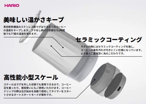 Hario Coffee Scale Mug STS-300-W-Kiichin - The #1 Place for Japanese Goods in Your Hand!