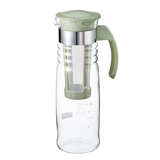 Hario HCC-12-SG Cold Brew Tea Pot 1200ml Smoky Green Japan-Kiichin - The #1 Place for Japanese Goods in Your Hand!