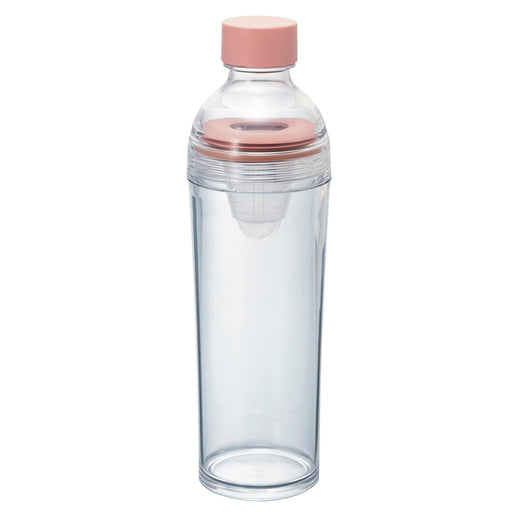 Hario FIBP-40-SPR Filter-In Bottle 400ml Smoky Pink Resin w/Tea Strainer-Kiichin - The #1 Place for Japanese Goods in Your Hand!