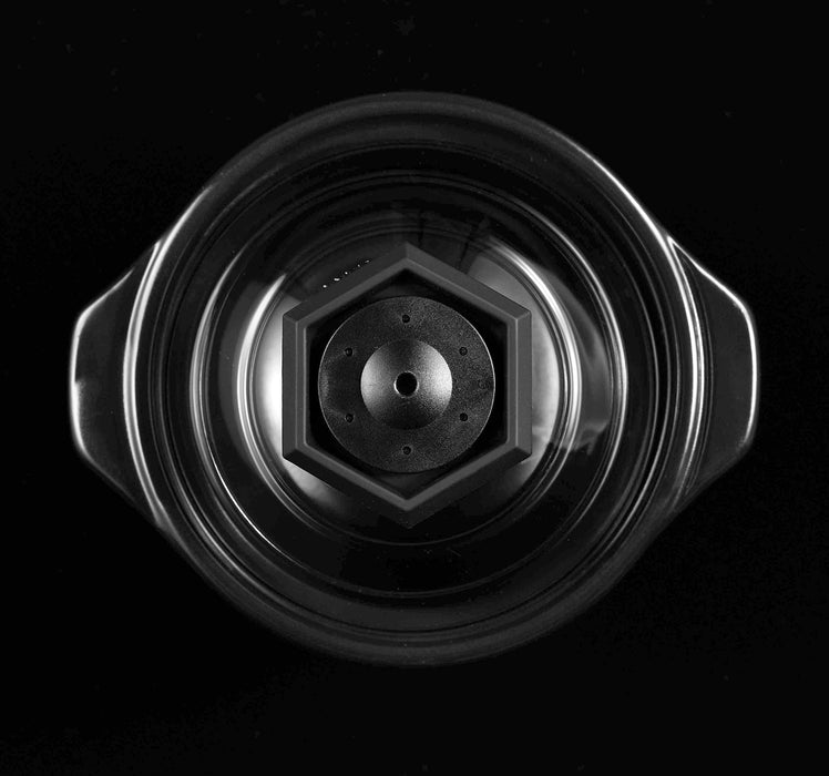 Hario Glass Rice Pot 1-2 Cups GNR-150-B Black Japan-Kiichin - The #1 Place for Japanese Goods in Your Hand!