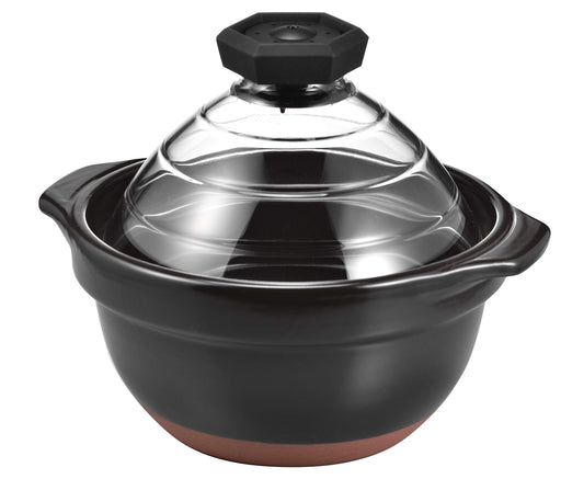 Hario Rice Pot 2-3 Cup GNR-200-B Glass Lid-Kiichin - The #1 Place for Japanese Goods in Your Hand!
