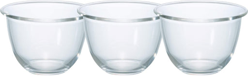 Hario Japan 900Ml Buono Kitchen Set Of 3 Clear Glass Bowls-Kiichin - The #1 Place for Japanese Goods in Your Hand!