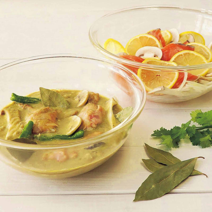 Hario Japan 2500Ml Buono Kitchen Mxpa-250-Bk Clear Heat Resistant Glass Shallow Bowl-Kiichin - The #1 Place for Japanese Goods in Your Hand!