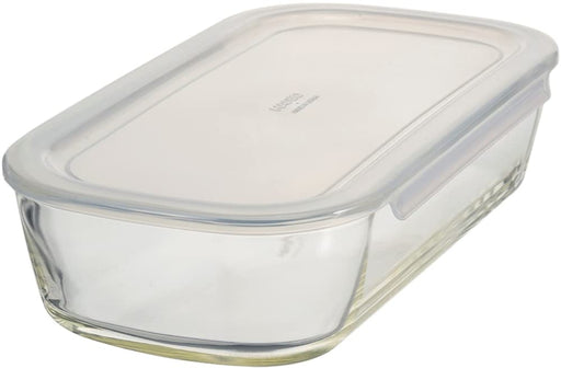 Hario Japan Clear Glass Storage Container - 1400ml Square Design-Kiichin - The #1 Place for Japanese Goods in Your Hand!