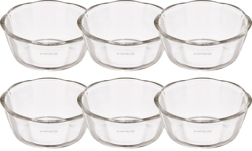 Hario Japan 6-Piece 300Ml Buono Kitchen Swb-30-Bk Clear Heat Resistant Glass Sweets Bowl Set-Kiichin - The #1 Place for Japanese Goods in Your Hand!