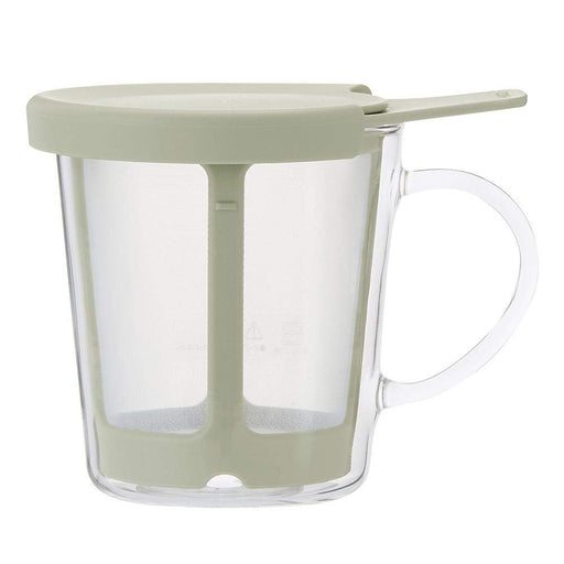 Hario One Cup Tea Maker 170ml Smoky Green Oct-1-SG-Kiichin - The #1 Place for Japanese Goods in Your Hand!