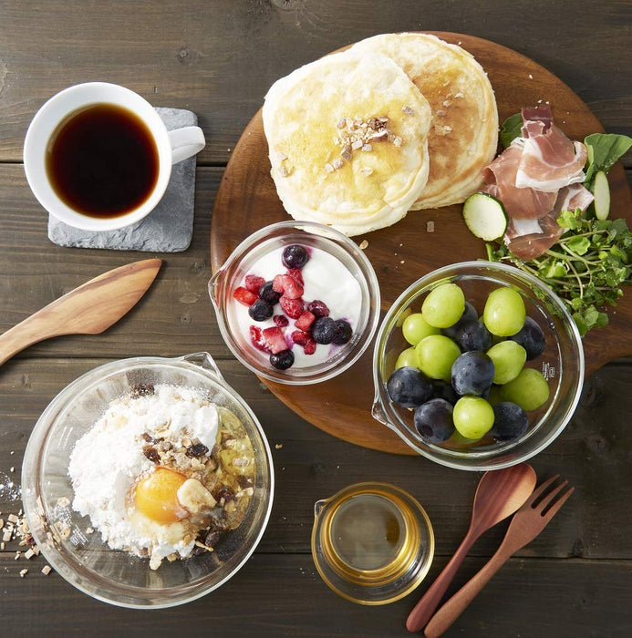 Hario KB-2518 Heat Resistant Glass Bowl Set 4pc Japan-Kiichin - The #1 Place for Japanese Goods in Your Hand!
