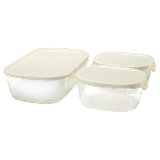 Hario Kstl-M-3006-Ow Heat Resistant Glass Container M Set 3 Japan-Kiichin - The #1 Place for Japanese Goods in Your Hand!