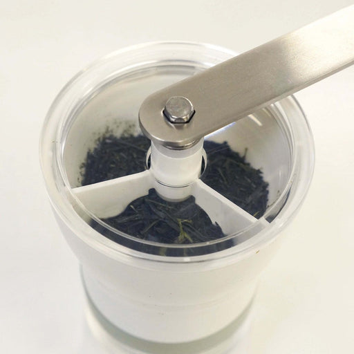 Hario Tea Mill Chaco Omc-1-Sg White Japan - Premium Tea Grinding Tool-Kiichin - The #1 Place for Japanese Goods in Your Hand!