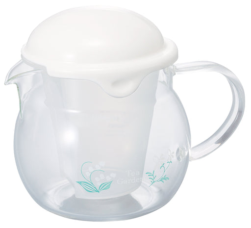 Hario Kirara 360Ml White Tea Pot - Authentic Japanese Craftsmanship-Kiichin - The #1 Place for Japanese Goods in Your Hand!